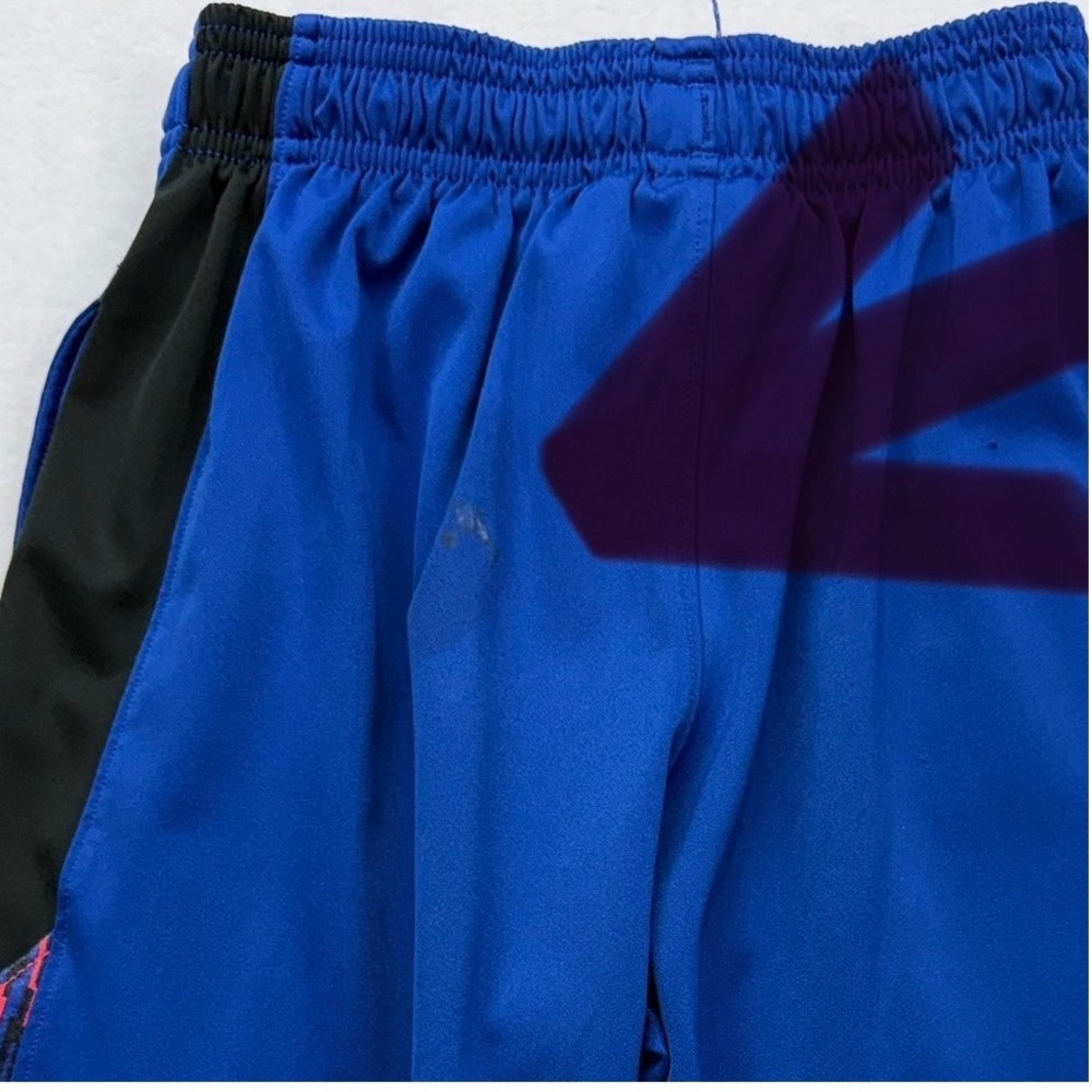 Under Armour Shorts Kids‎ YXS Blue Black Pink Athletic Basketball Gym Sporty - Picture 4 of 6